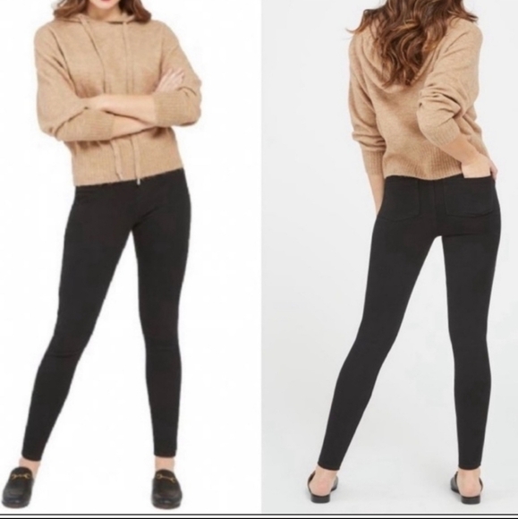 SPANX Jean-ish Ankle Jeangins in Black Size Small - Picture 3 of 16